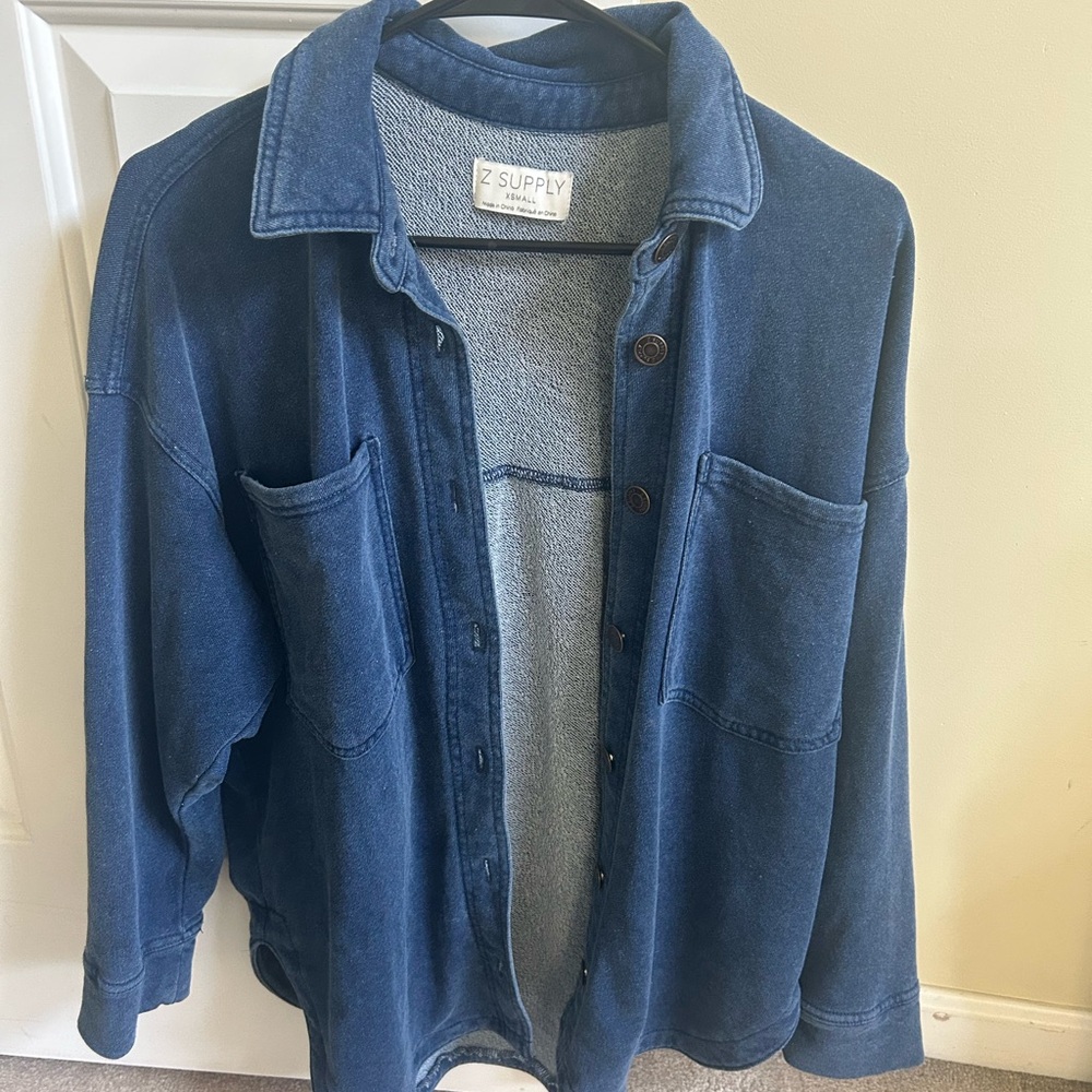 Z Supply Indigo Denim Shirt Jacket